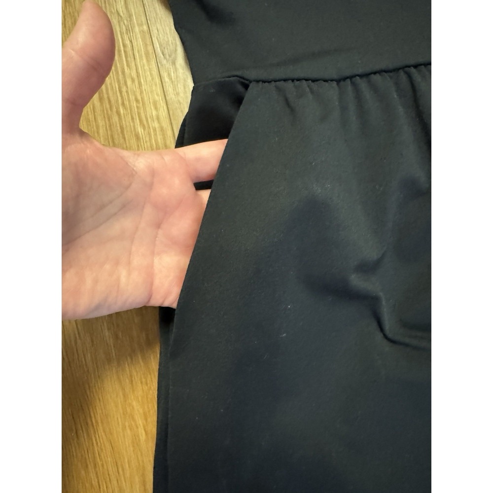 Cynthia Rowley Size 4 Little Black Dress Side Zip Sleeveless Pockets Scoop Neck - Picture 2 of 5